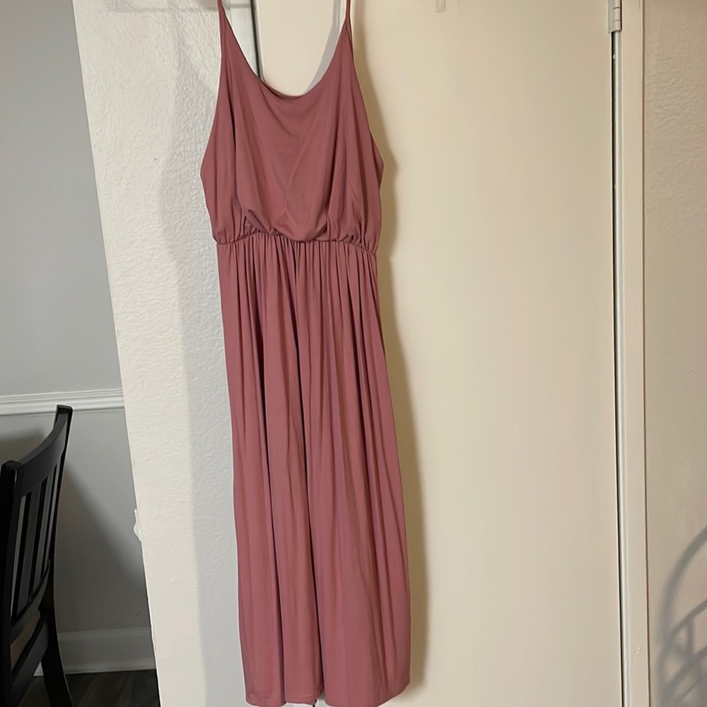 Midi pink dress